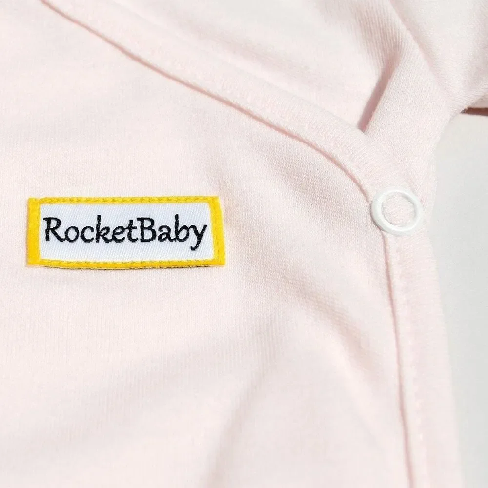 ROCKETBABY Bodysuit Kimono Short Sleeve Pink